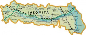 Harta judetului Ialomita
