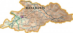 Harta judetului Maramures