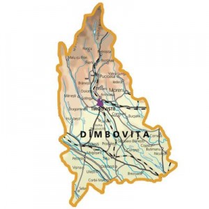 Harta judetului Dambovita
